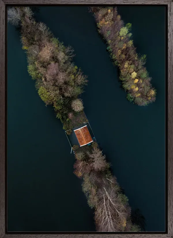 The rustic cabin